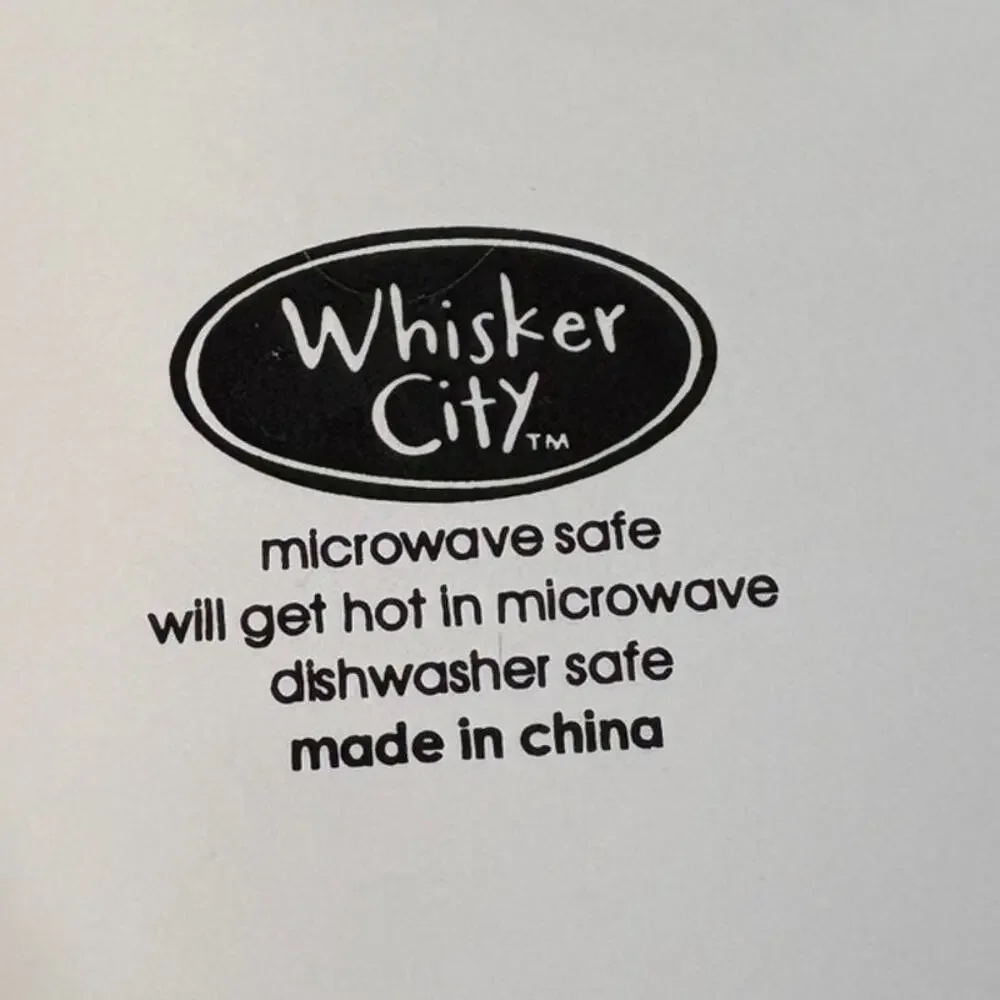 Whisker City Cat Bowl Set NWOT